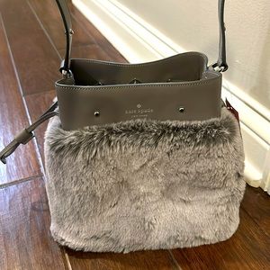 Kate Spade faux fur tote